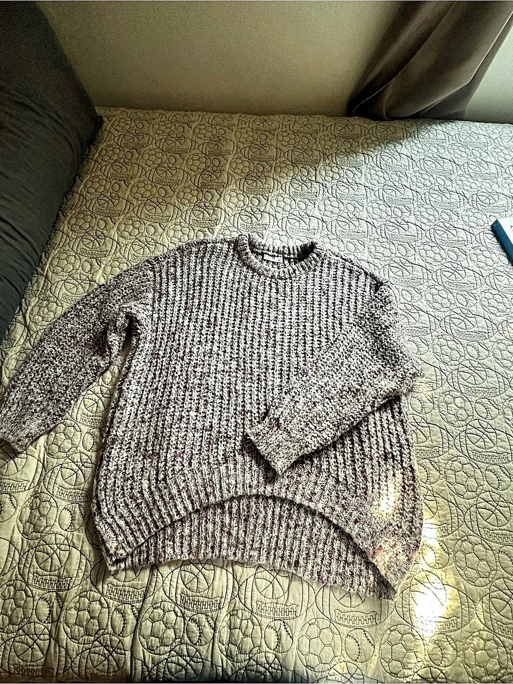 Arizona Jean Co. Speckled Knit Crewneck Sweater